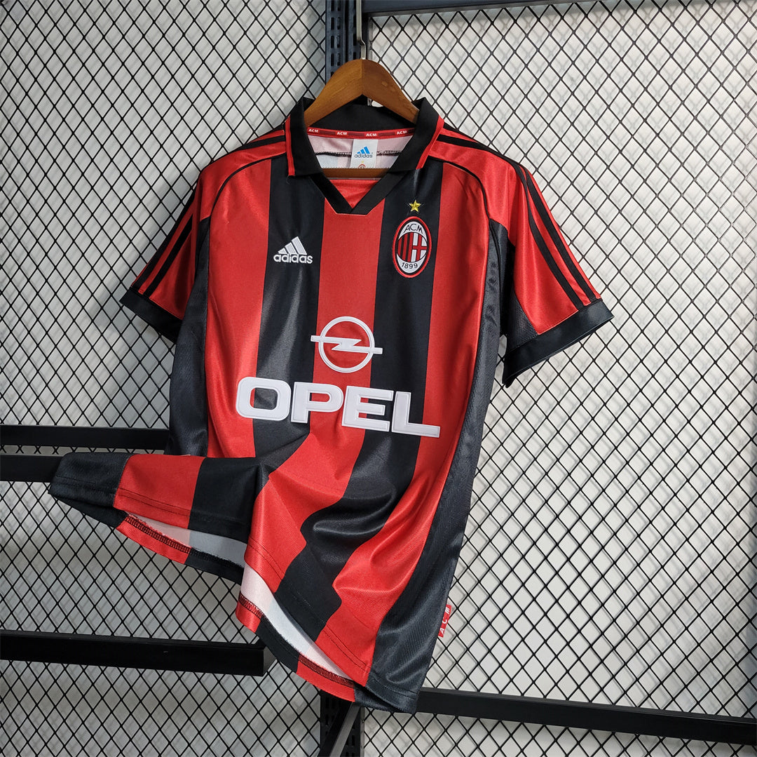 AC Milan 1998/00 Classic Retro Vintage Shirt- Maldini