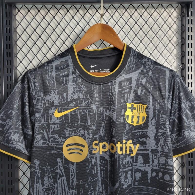 Barcelona 23/24 Special Edition Shirt Jersey- Black/Gold