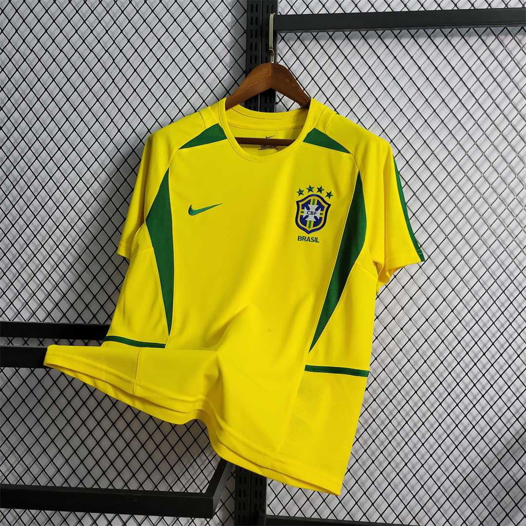Brazil 2002 World Cup Final Retro Vintage Classic Jersey Shirt
