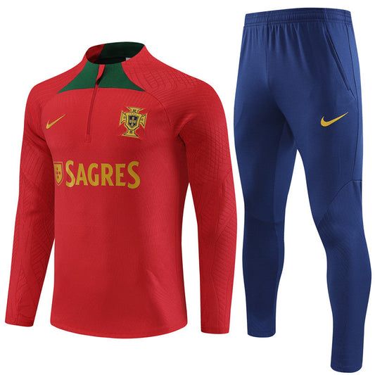 Portugal Nike Drill Strike Tracksuit Set- Red