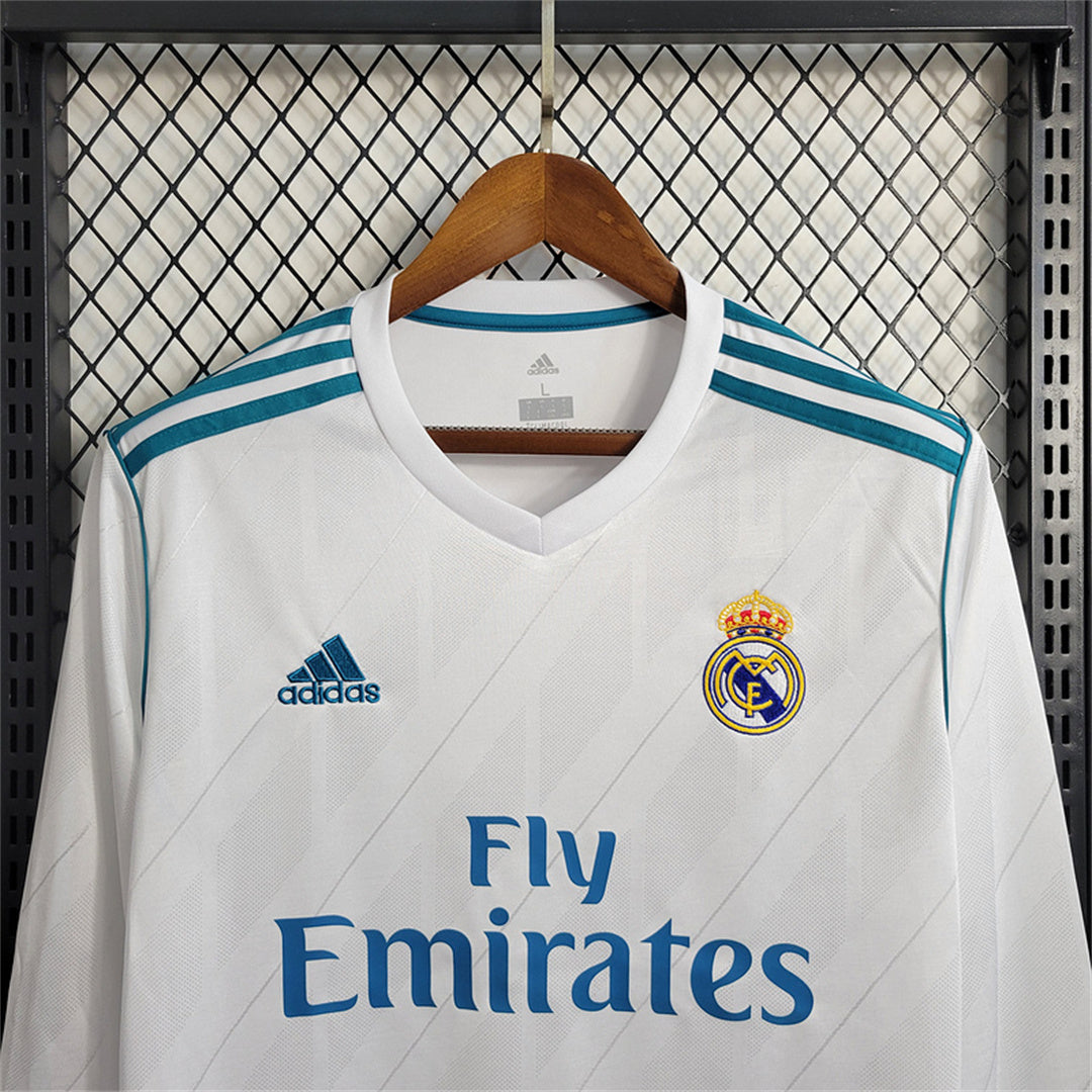 Real Madrid 17/18 UCL Retro Home Shirt Jersey- Ronaldo 7 Printing Available